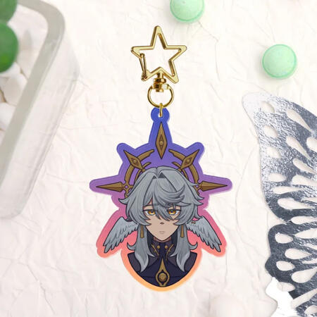 Sunday Bust Acrylic Charm